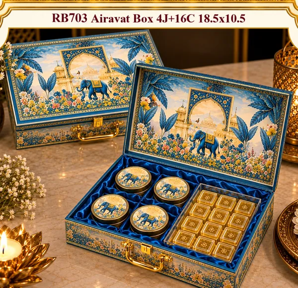 Blue_Heritage_Elephant_4_Jar_+_Mewa_Bite_Cavity_Dryfruit_Gift_Box