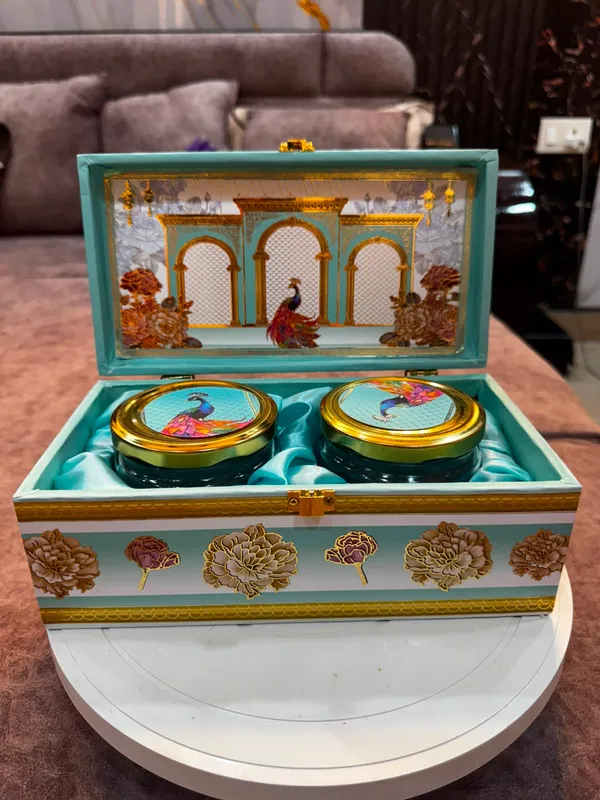 Green_Peacock_(2_Jar_Dryfruit_Box)