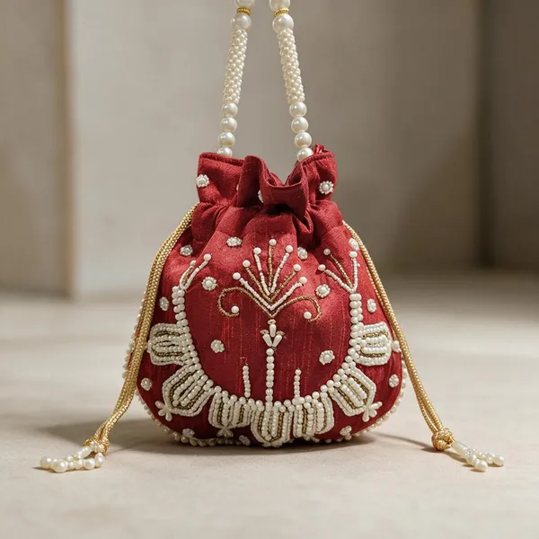 Red_Velvet_Embroidered_Potli_Bag_for_Women