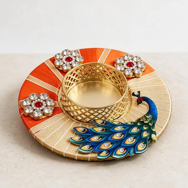 Metal_Peacock_Design_Diya_Holder_Set_Of_5
