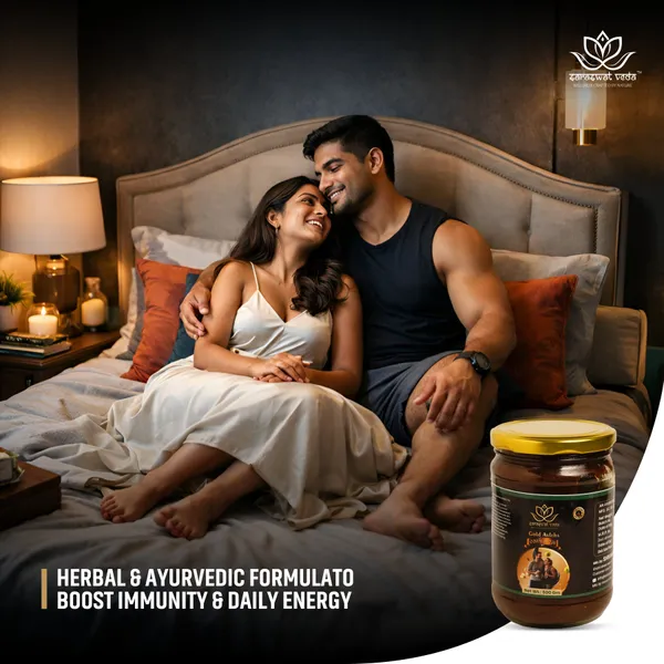 Saraswat_Veda_Gold_Avleha_Chyawanprash_500g_With_Swarna_Bhasma_Rajat_Bhasma_Herbal_Rasayan_Ayurvedic_Vitality_Strength_Immunity_Support_For_Men