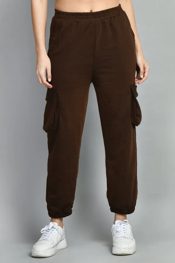 Brown_Cotton_Joggers_For_Women