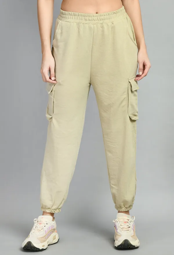Beige_Cotton_Joggers_For_Women