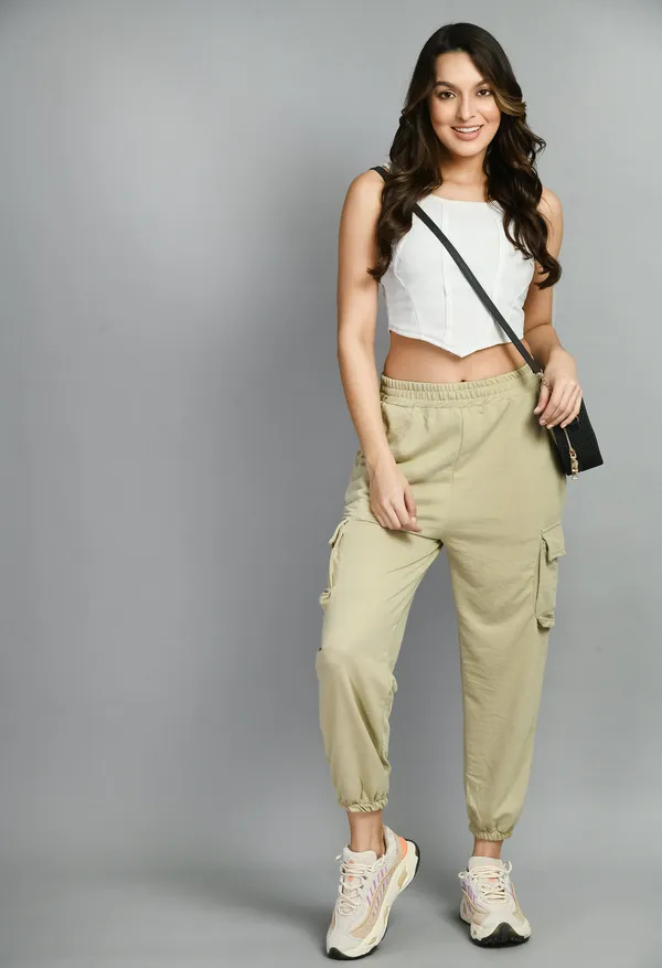 Beige_Cotton_Joggers_For_Women