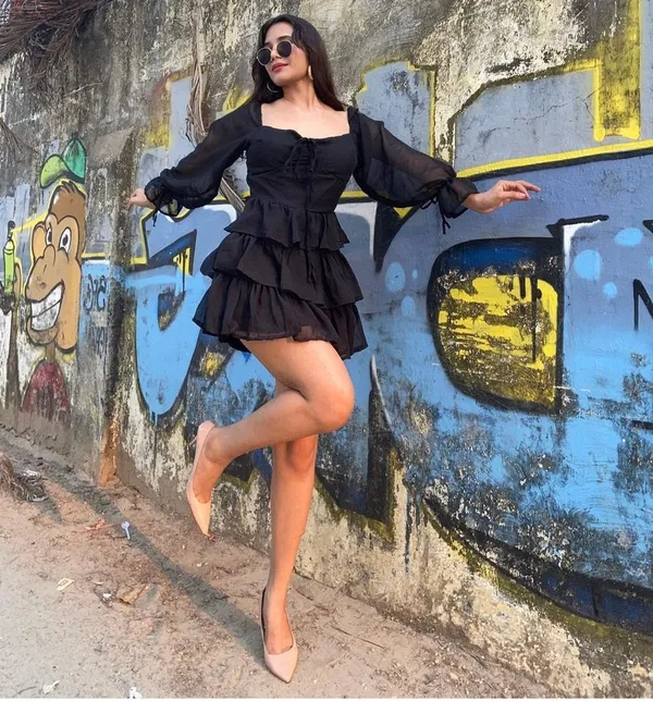 Black_Georgette_Dress_For_Women