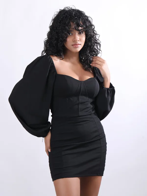 Black_Lycra_Dress_For_Women