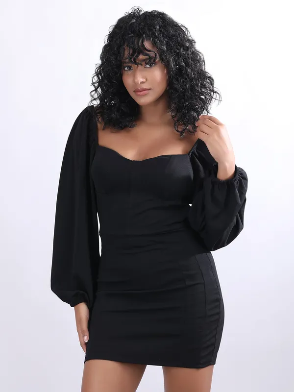 Black_Lycra_Dress_For_Women