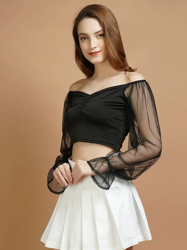 Black_Net_Top_For_Women