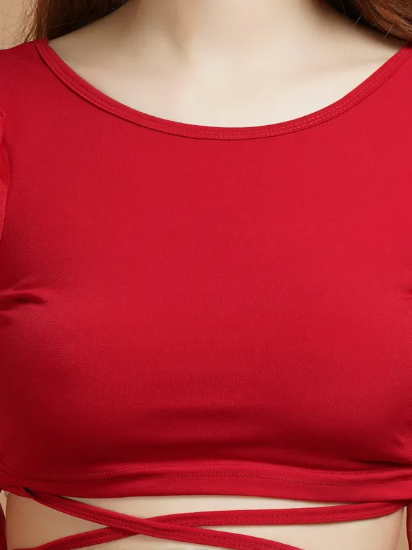 Red_Organza_Top_For_Women