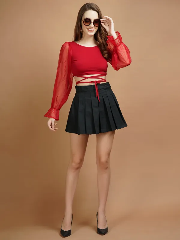 Red_Organza_Top_For_Women