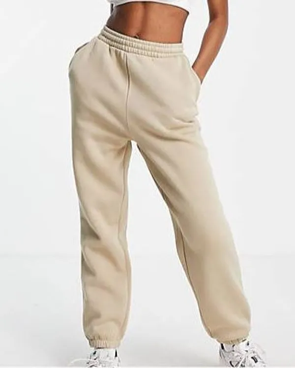 Beige_Cotton_Joggers_For_Women