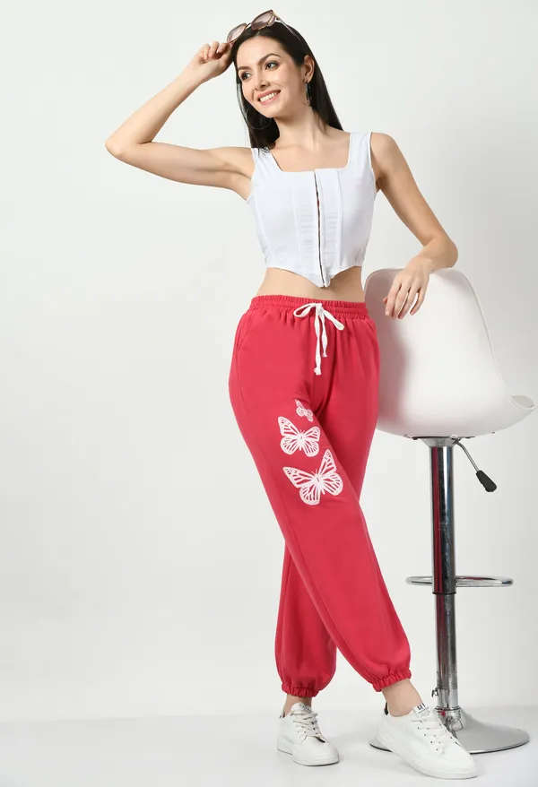 Pink_Cotton_Joggers_For_Women