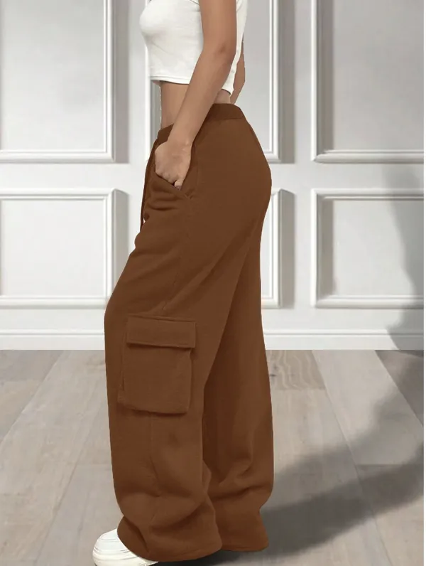 Brown_Cotton_Trousers_For_Women