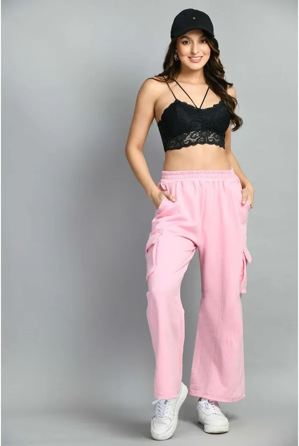 Pink_Cotton_Joggers_For_Women