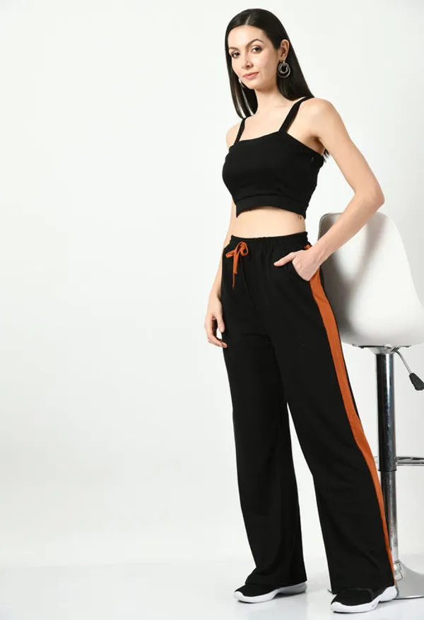 Black_&_Rust_Cotton_Joggers_For_Women