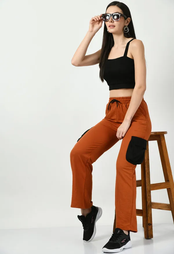 Rust_Cotton_Joggers_For_Women