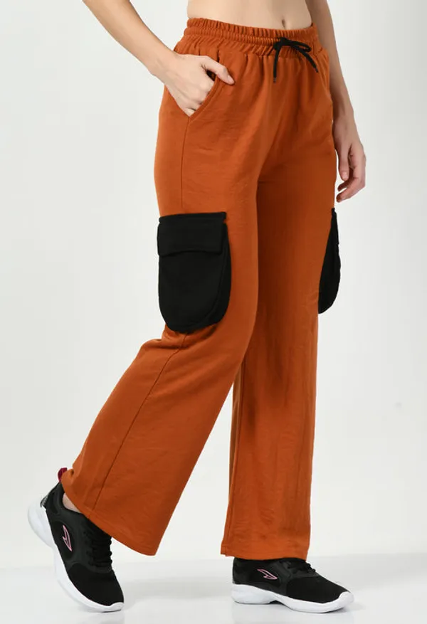 Rust_Cotton_Joggers_For_Women