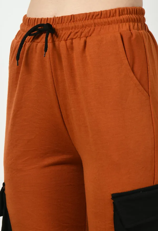 Rust_Cotton_Joggers_For_Women