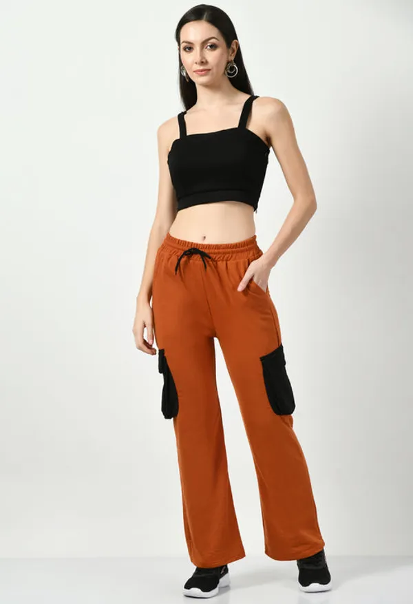 Rust_Cotton_Joggers_For_Women