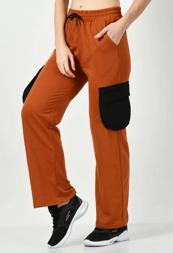 Rust_Cotton_Joggers_For_Women