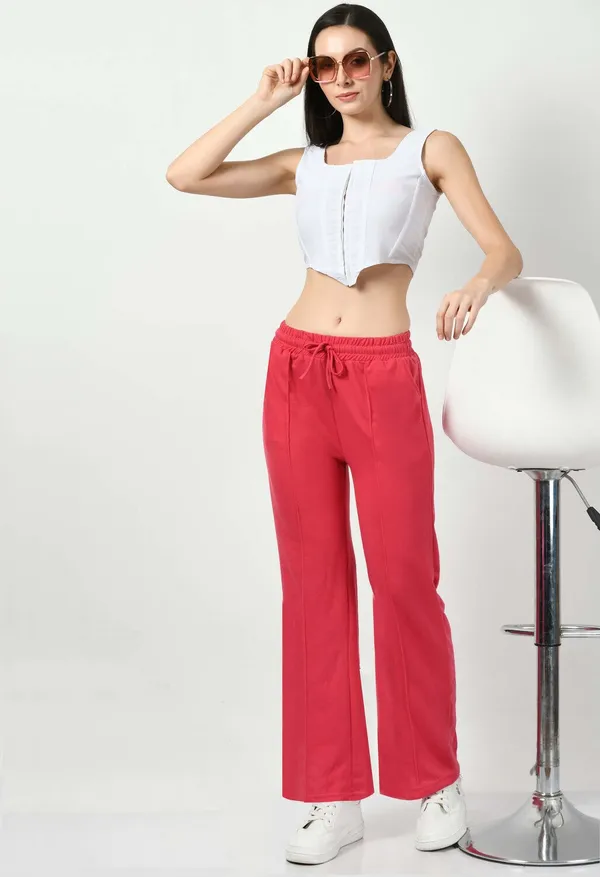 Pink_Cotton_Joggers_For_Women