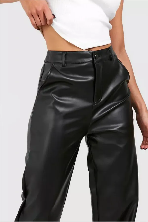 Black_Faux_Leather_Trousers_For_Women