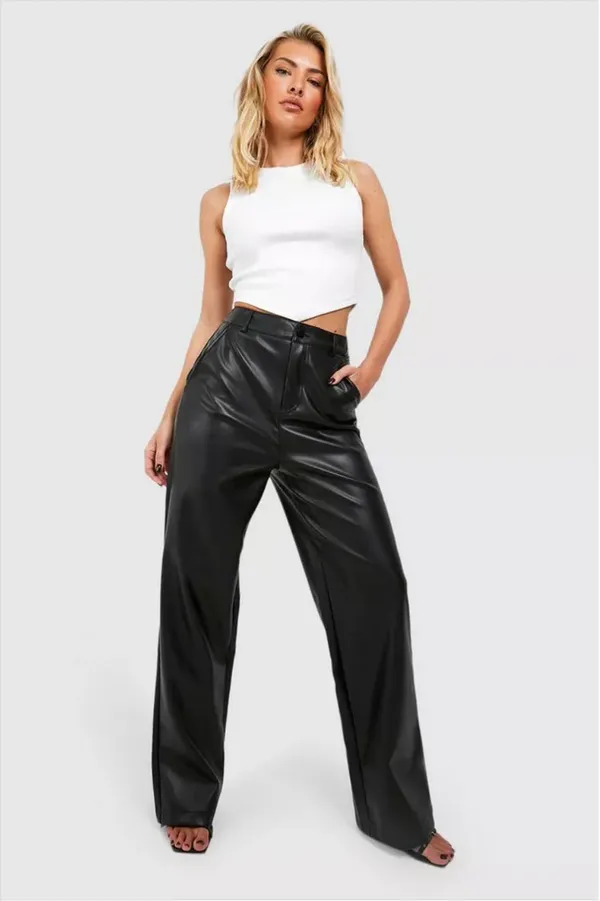 Black_Faux_Leather_Trousers_For_Women