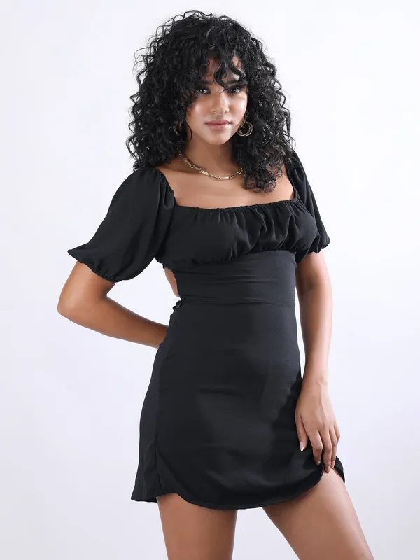 Black_Polyester_Dress_For_Women