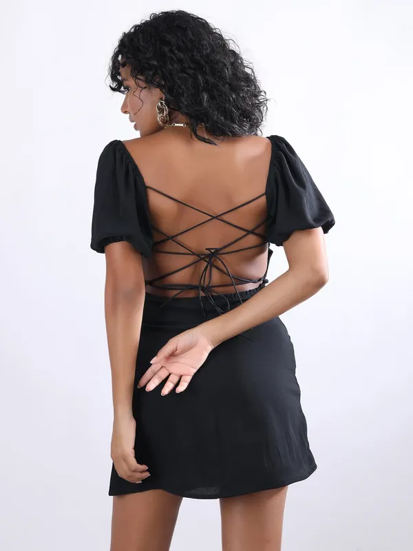 Black_Polyester_Dress_For_Women