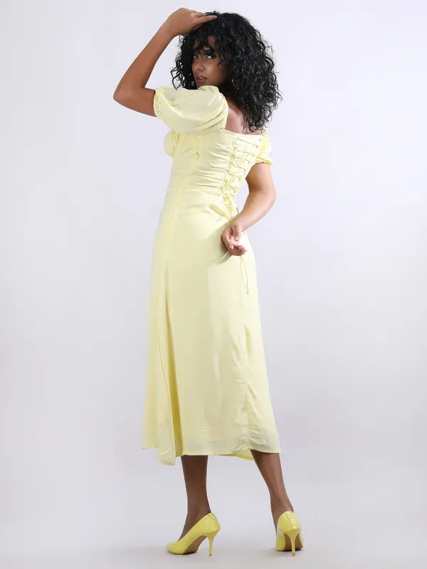Yellow_Cotton_Dress_For_Women