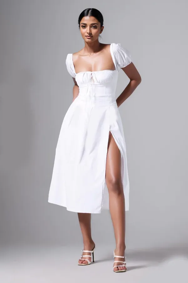 White_Cotton_Dress_For_Women