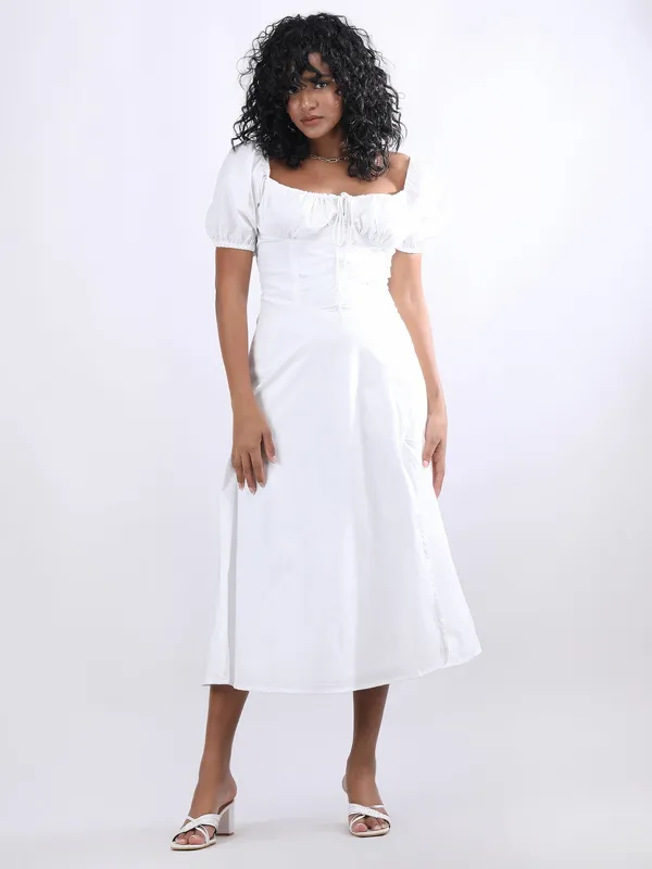White_Cotton_Dress_For_Women