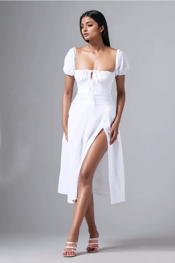 White_Cotton_Dress_For_Women