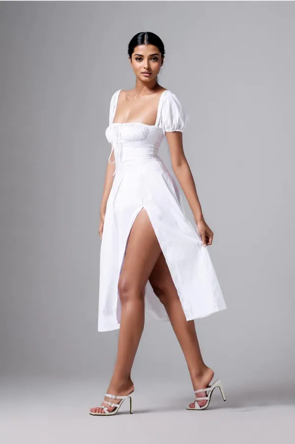 White_Cotton_Dress_For_Women