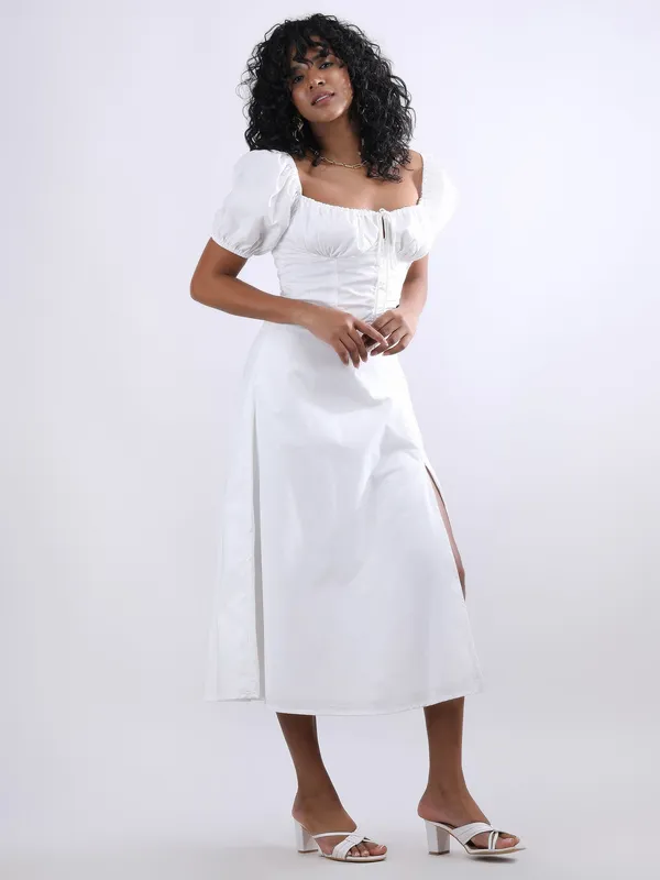 White_Cotton_Dress_For_Women