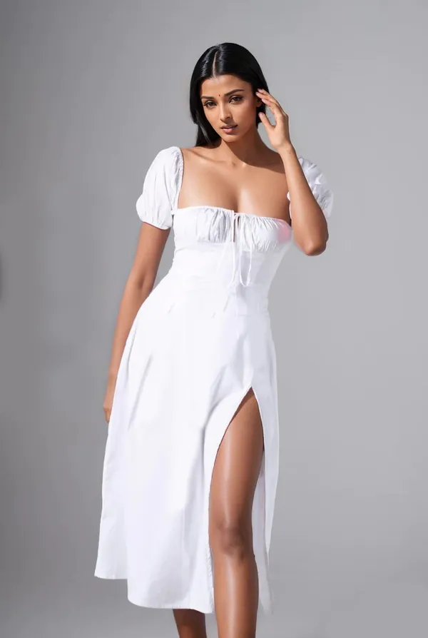 White_Cotton_Dress_For_Women