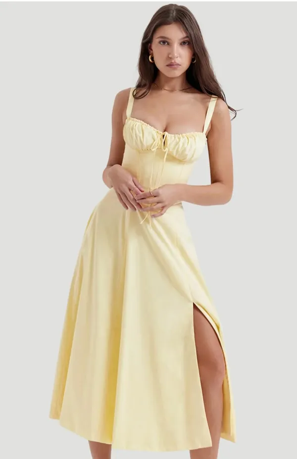 Yellow_Cotton_Dress_For_Women