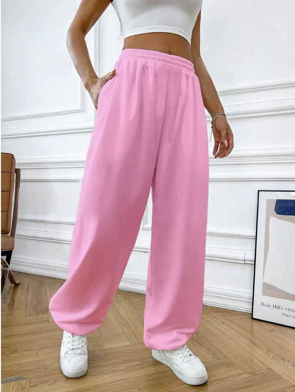 Baby_Pink_Fleece_Joggers_For_Women