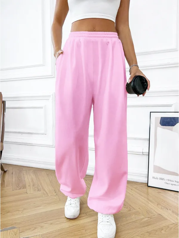 Baby_Pink_Fleece_Joggers_For_Women