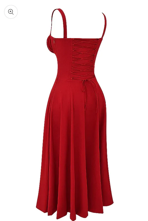 Red_Cotton_Dress_For_Women