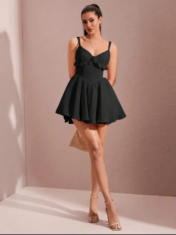 Black_Polyester_Dress_For_Women