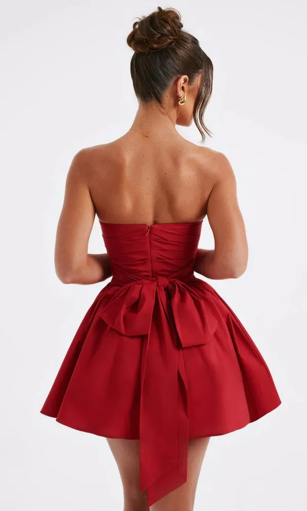 Red_Polyester_Dress_For_Women