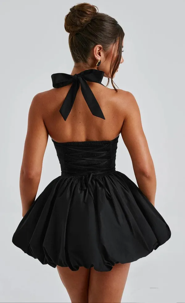 Black_Polyester_Dress_For_Women