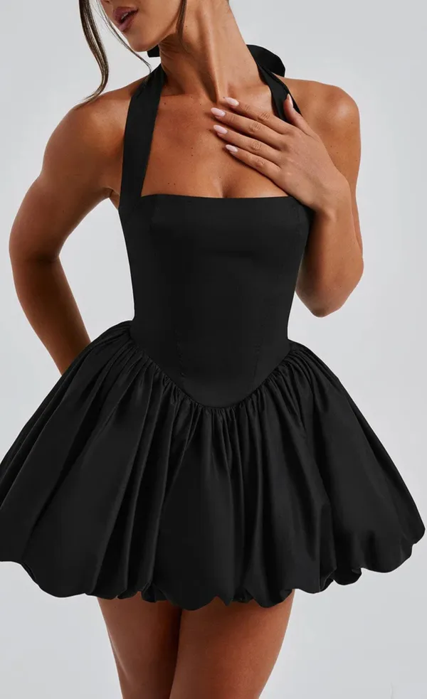 Black_Polyester_Dress_For_Women