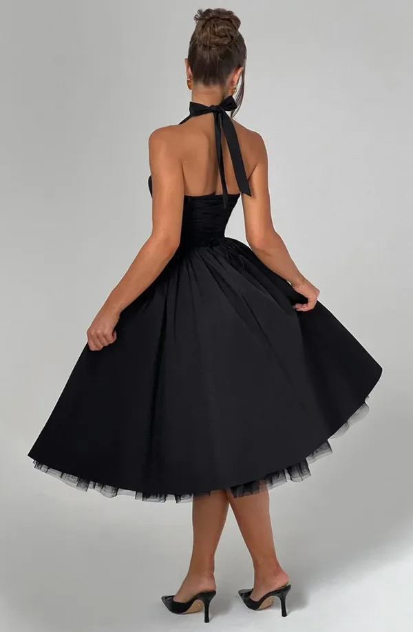 Black_Polyester_Dress_For_Women