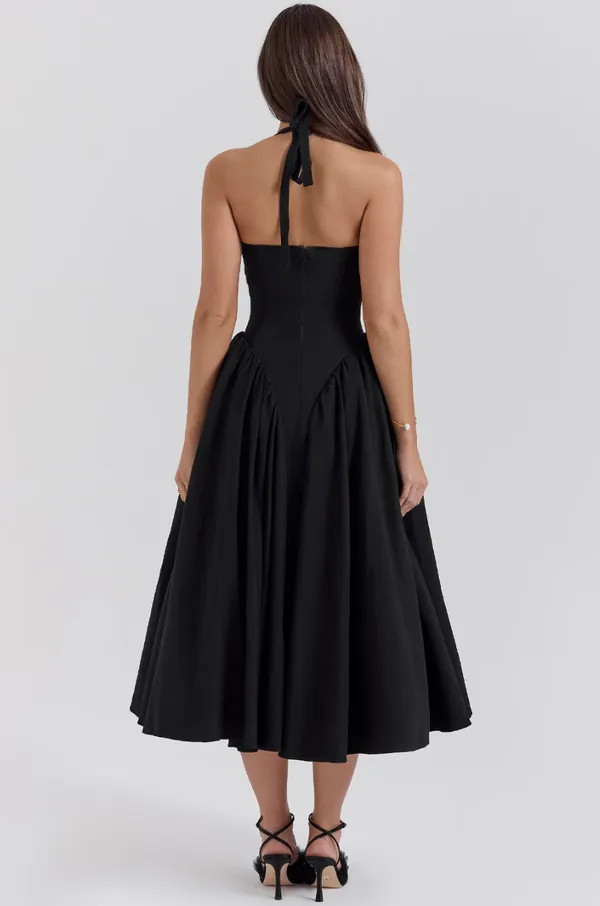 Black_Polyester_Dress_For_Women