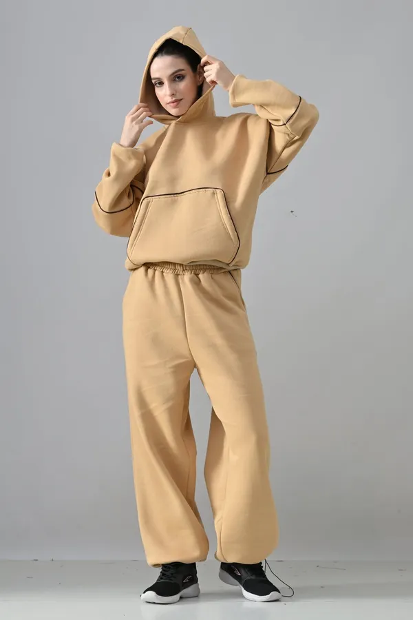 Beige_Fleece_Co-ord_Set_For_Women