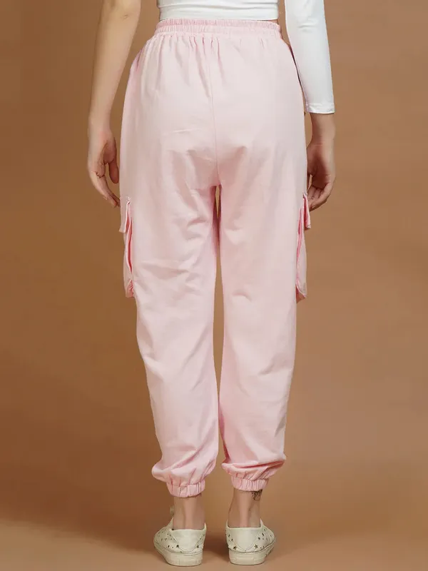 Brown_&_Pink_Cotton_Joggers_For_Women