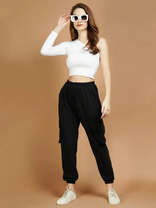 Brown_&_Black_Cotton_Joggers_For_Women