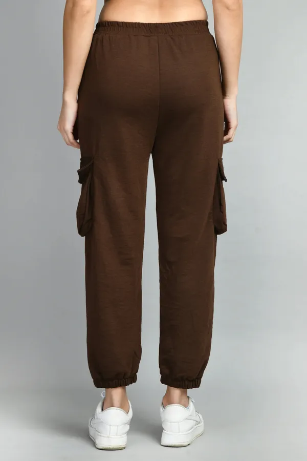 Brown_&_Beige_Cotton_Joggers_For_Women